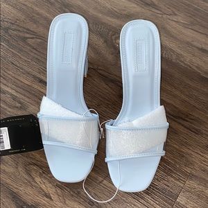 Baby Blue Forever 21 Mules